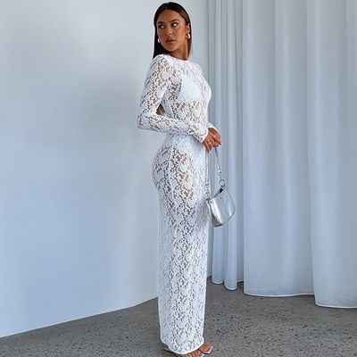 لون جامد فستان نسائي أنيق مع سترة مغلقة النوع الموضة مزاج رقيق مناسبة مع قناع ثوب ذو أكمام طويلة