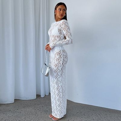 لون جامد فستان نسائي أنيق مع سترة مغلقة النوع الموضة مزاج رقيق مناسبة مع قناع ثوب ذو أكمام طويلة