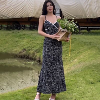 أزياء جديدة نمط طباعة مخصص فستان حبل مثير مجموعة متنوعة من الأنماط يمكن تخصيصها