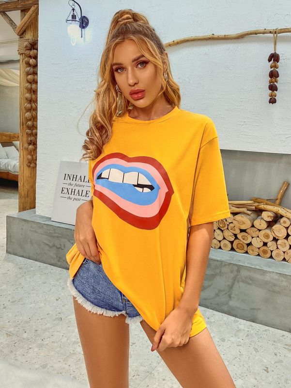 قميص بنطالي مريح للنساء قميص من القطن الخالي